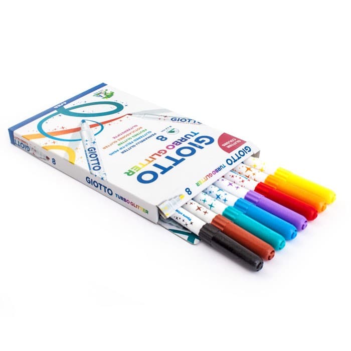 ماژیک اکلیلی 8 رنگ جیوتو توربو گلیتر – Giotto Turbo Glitter — تصویر ۴