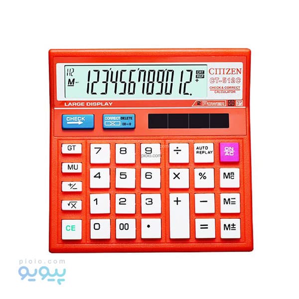 ماشین حساب CITLLZEN مدل CT-512C عمده و کارتنی — تصویر ۲