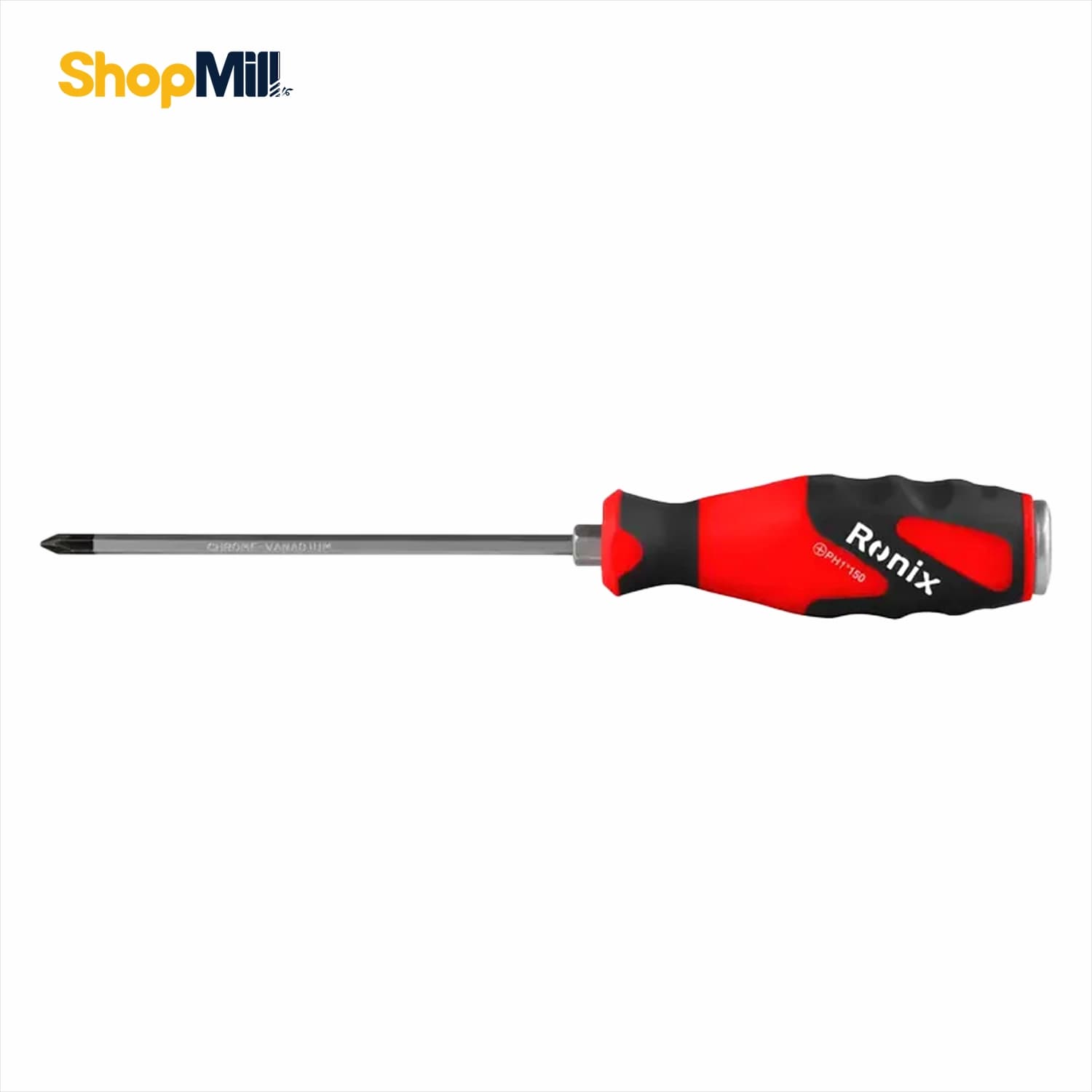 پیچ‌گوشتی تکی دسته TPR ضربه‌خور 150×5 چهارسو رونیکس Ronix مدل RH-2959 — تصویر ۵