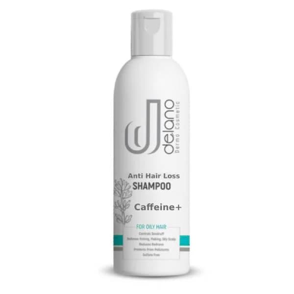 شامپو ضد ریزش موی های چرب (کافئین پلاس) دلانو 200 میل