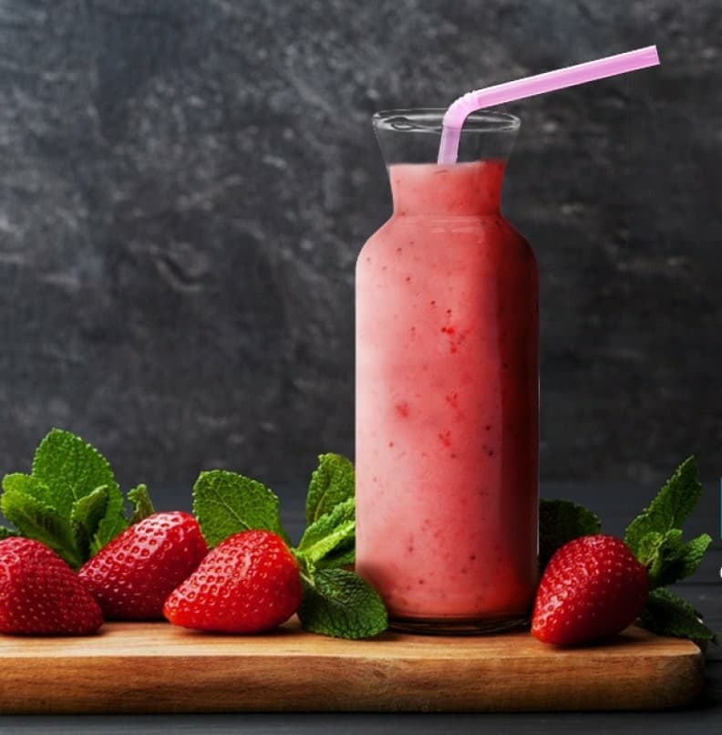 لیوان اسموتی شیشه ای
