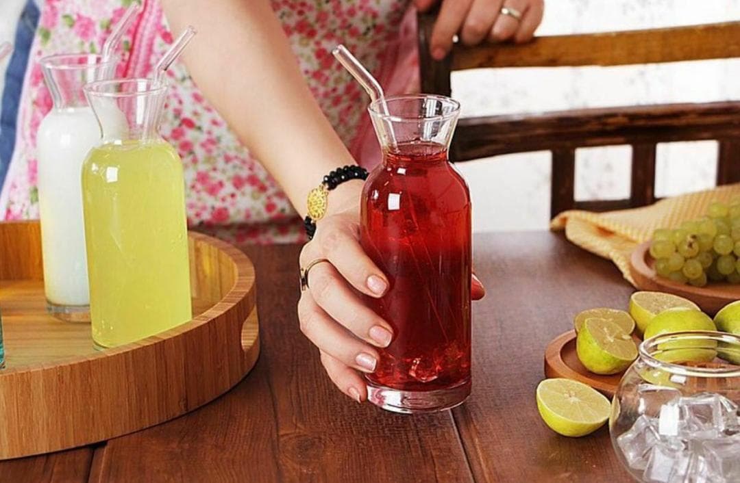 لیوان اسموتی شیشه ای — تصویر ۲