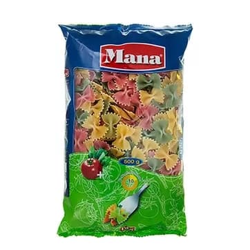 ماکارانی (اسپاگتی) 500 گرمی پروانه کوچک سبزیجات شکل دار کد 5