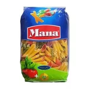ماکارانی (اسپاگتی ) 500 گرمی مانا میکس سبزیجات شکل دار کد 12
