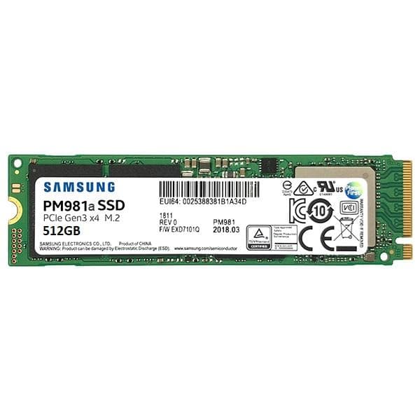 اس اس دی اینترنال سامسونگ مدل PM981a ظرفیت 512 گیگابایت