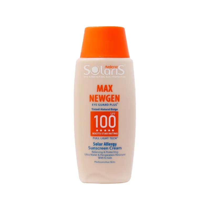 کرم ضد آفتاب spf100 آردن سولاریس رنگ بژ طبیعی حجم 100 میلی لیتر