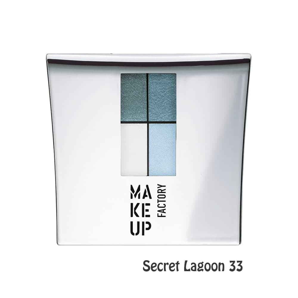 سایه چشم مخملی 4 رنگ میکاپ فکتوری MAKE UP FACTORY EYE COLORS Secret Lagoon 33