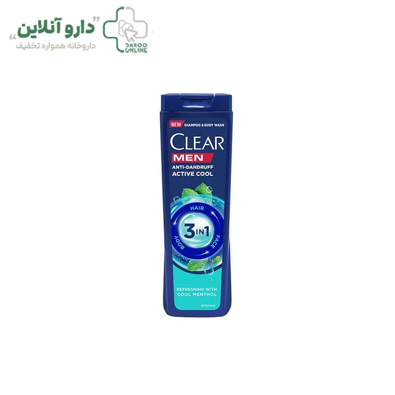 شامپو ضد شوره کلیر طرح جدید 1 در 3 حجم 400 میلی لیتر