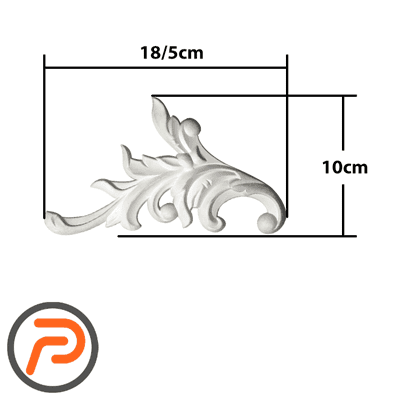 گوشه تزئینی طرح منبت pvc کد 95 — تصویر ۳