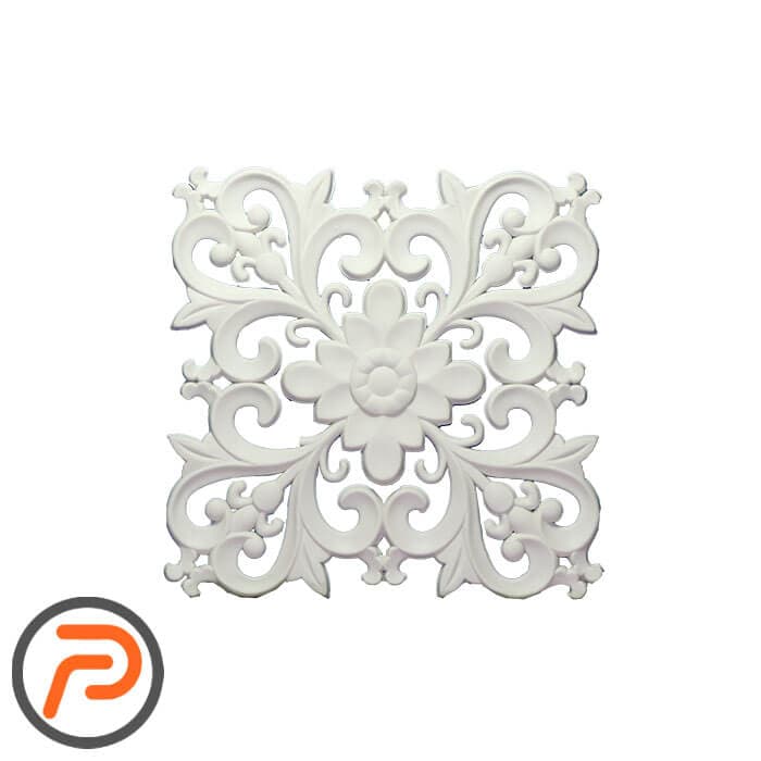 گل تزئینی طرح منبت pvc کد 132 — تصویر ۲