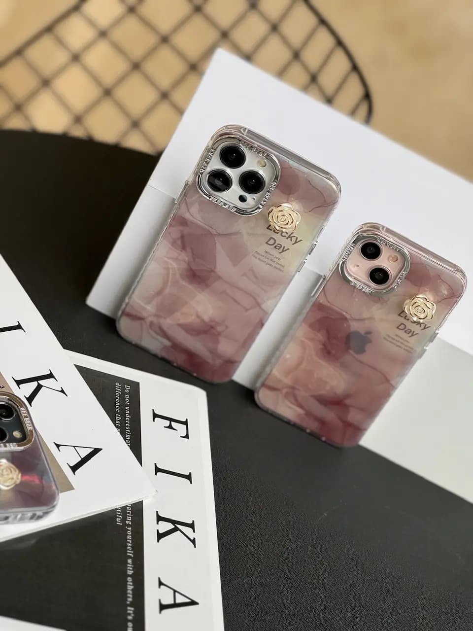قاب Lucky Day با گل برجسته (کدC1541) — تصویر ۴