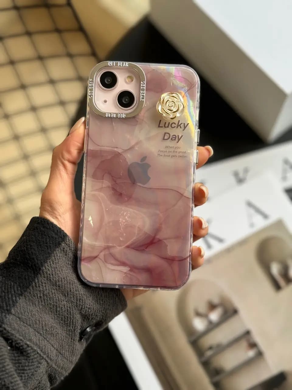 قاب Lucky Day با گل برجسته (کدC1541) — تصویر ۶