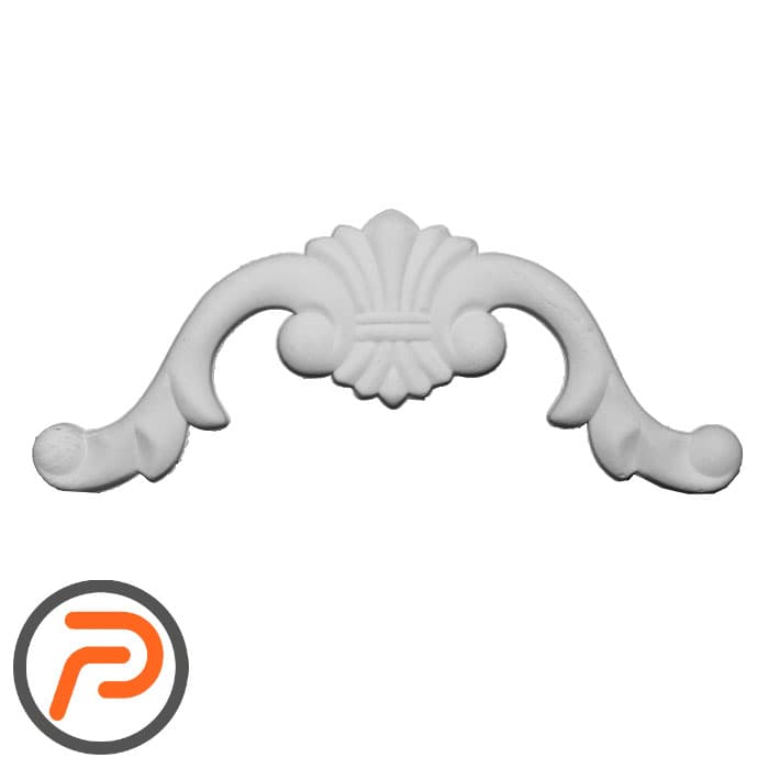 گل تزیینی طرح منبت PVC کد 155e — تصویر ۲
