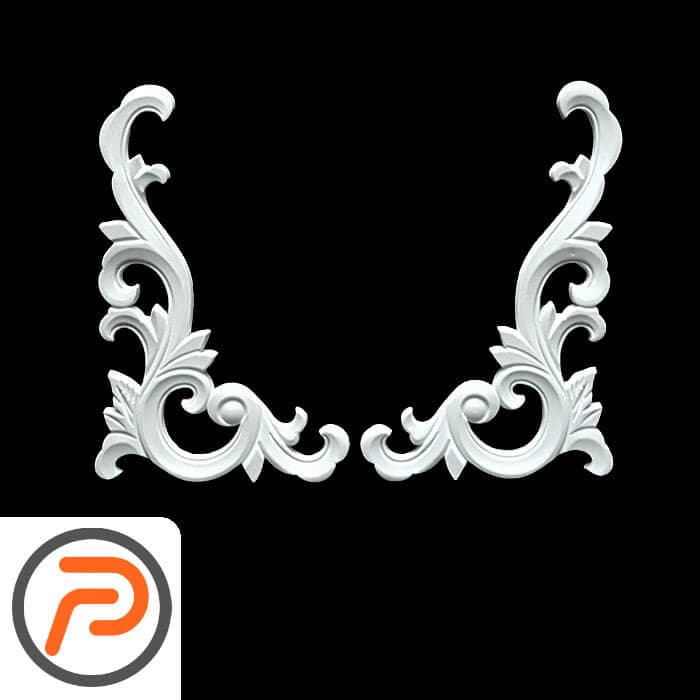 گوشه تزیینی طرح منبت pvc کد 158 — تصویر ۴