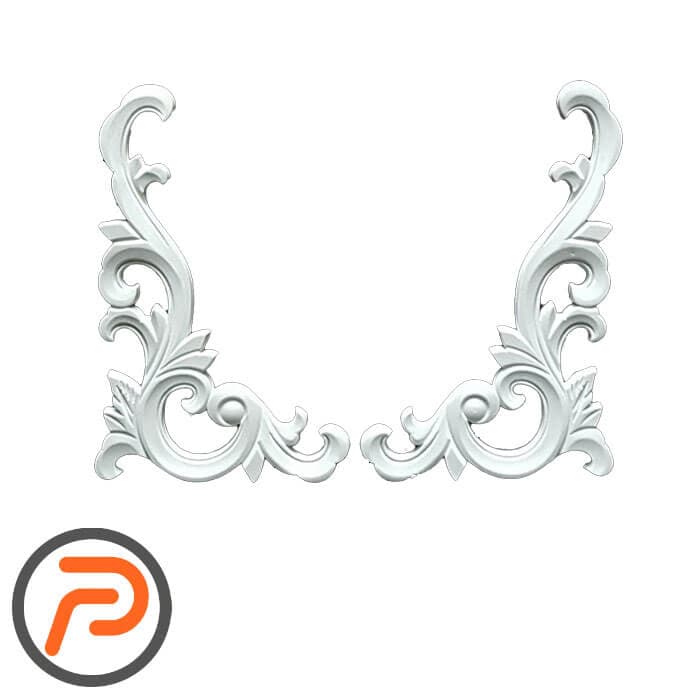 گوشه تزیینی طرح منبت pvc کد 158 — تصویر ۲