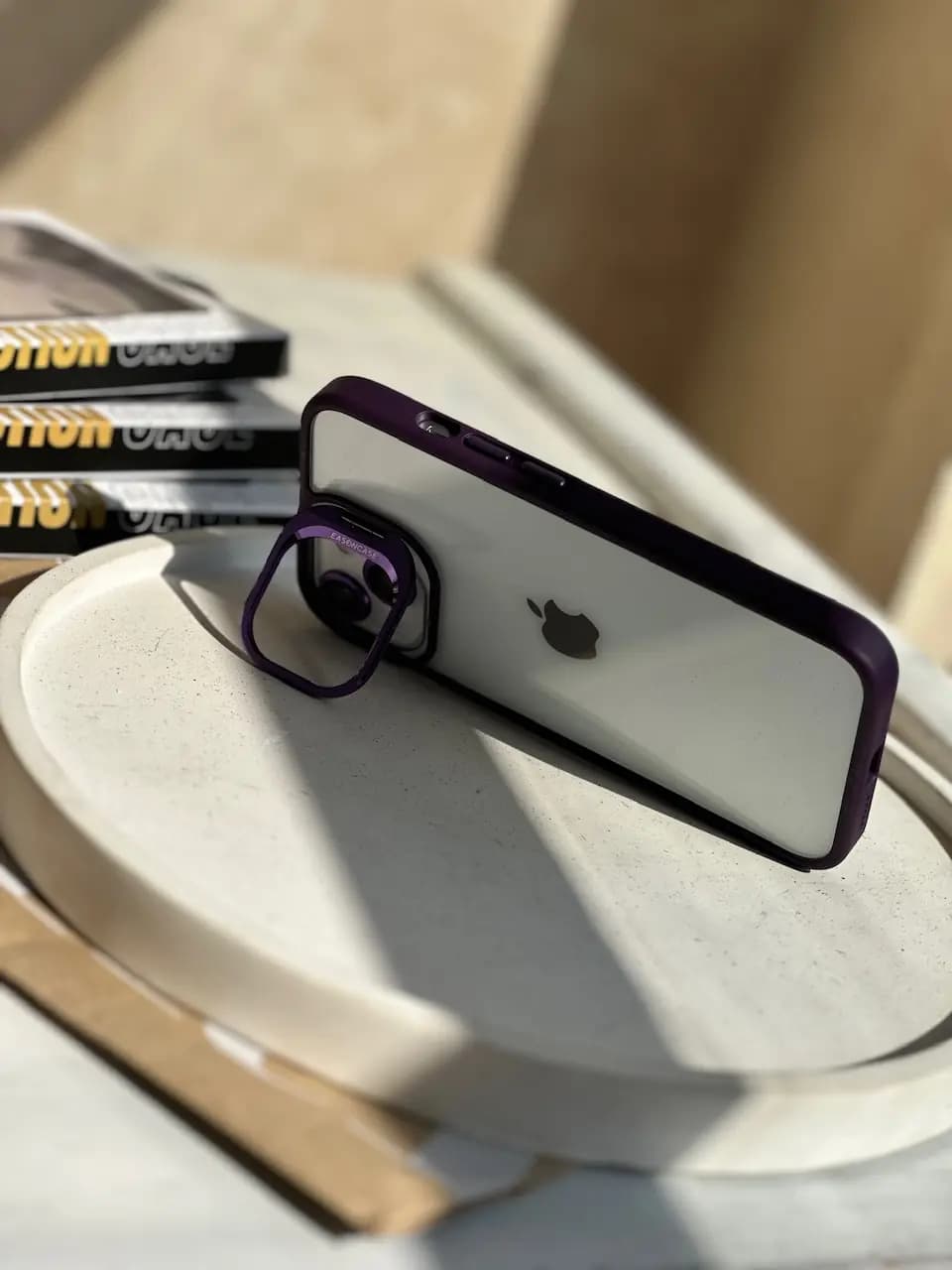 قاب Purple Eason Case همراه با محافظ لنز رینگی (کدC1372) — تصویر ۳