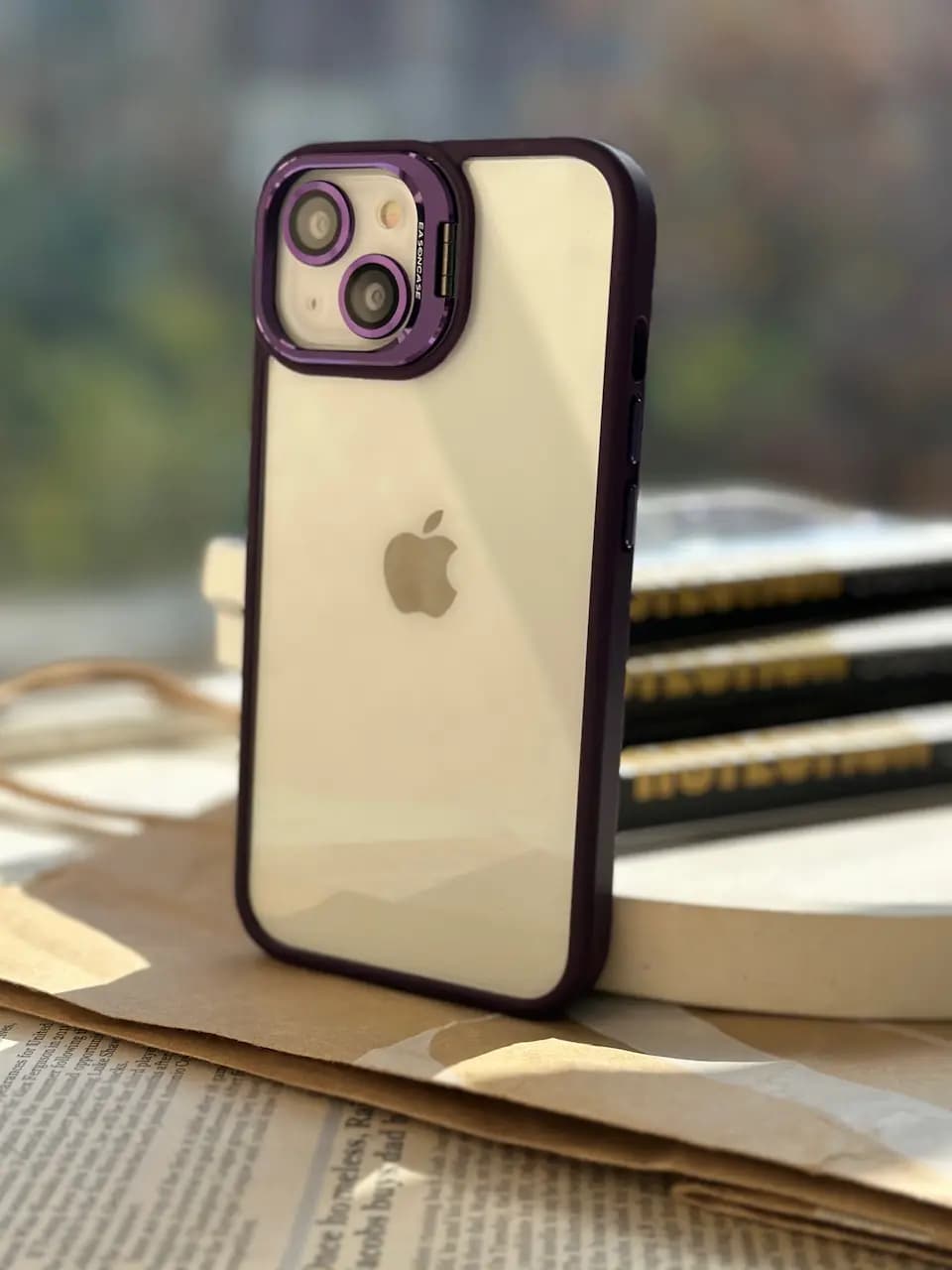 قاب Purple Eason Case همراه با محافظ لنز رینگی (کدC1372) — تصویر ۲
