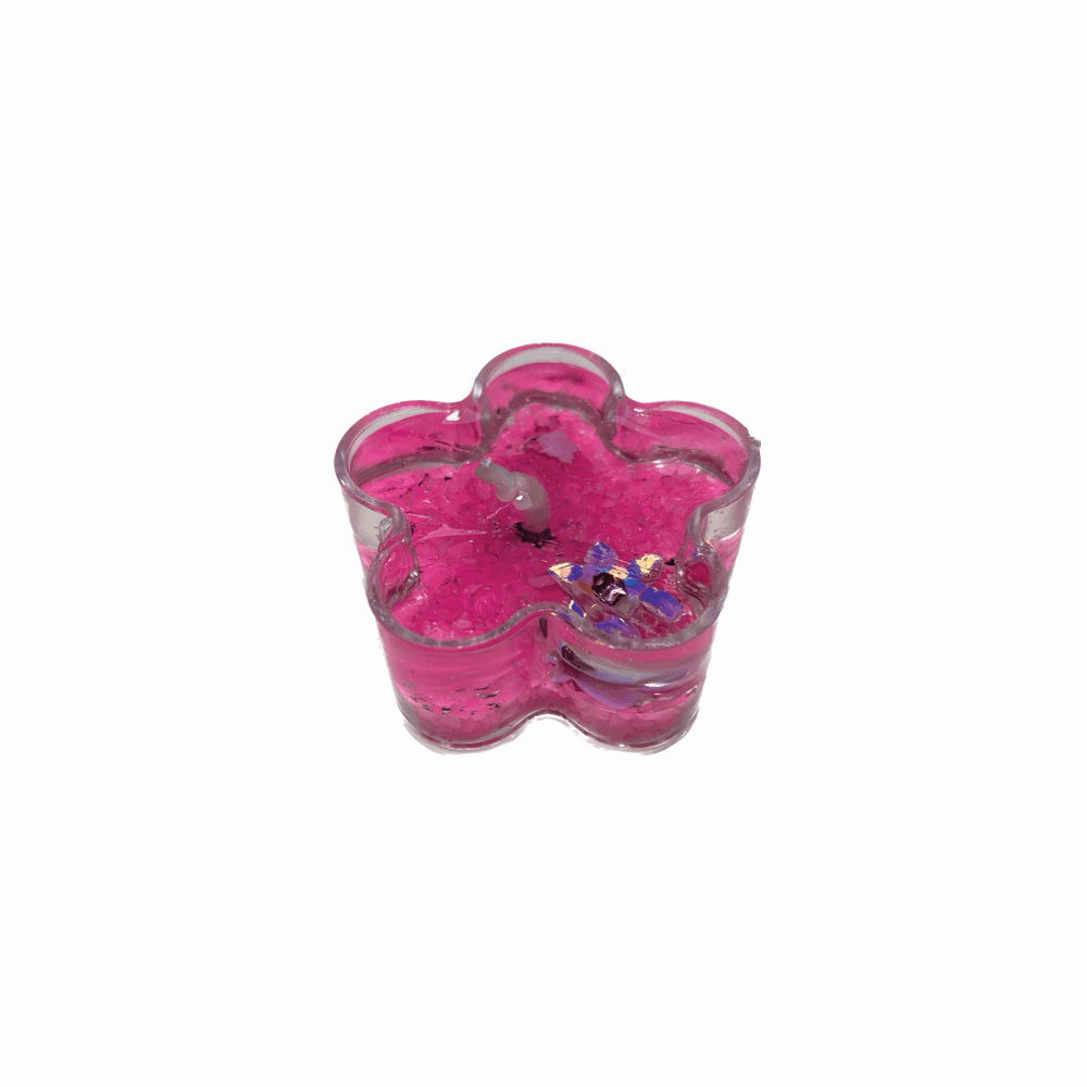 شمع شفاف مدل سرخابی