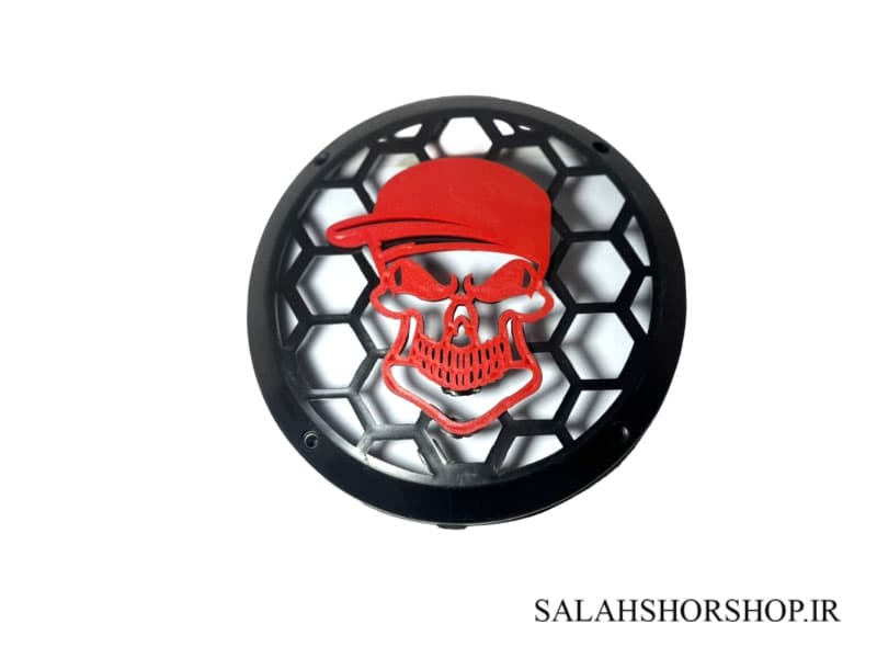 قاب میدرنج 6 اینچ طرح اسکلت قرمز(بسته 2 عددی)