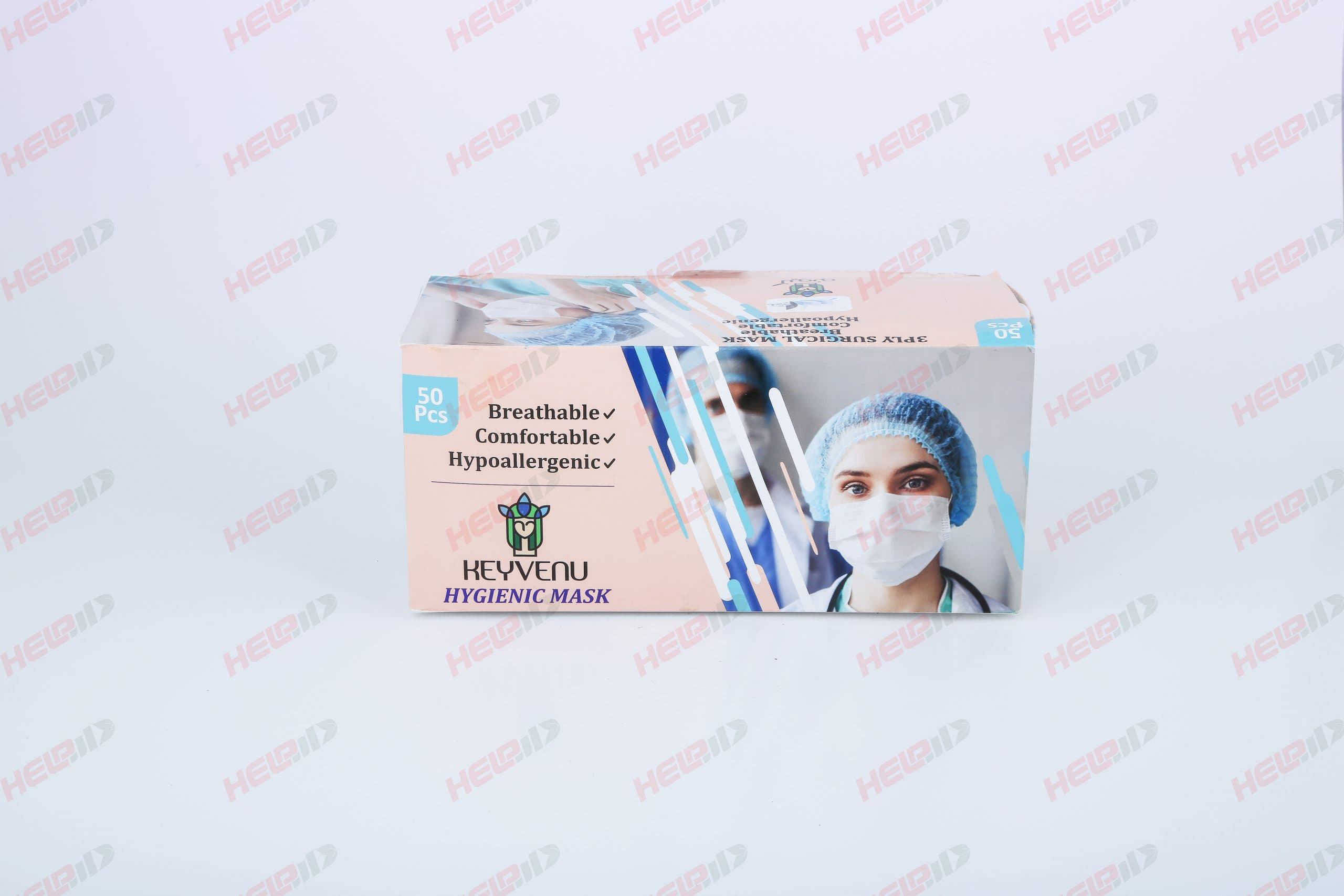 پک 50 عددی ماسک سه لایه پرستاری پلدار Keyvenu – پخش دولتی