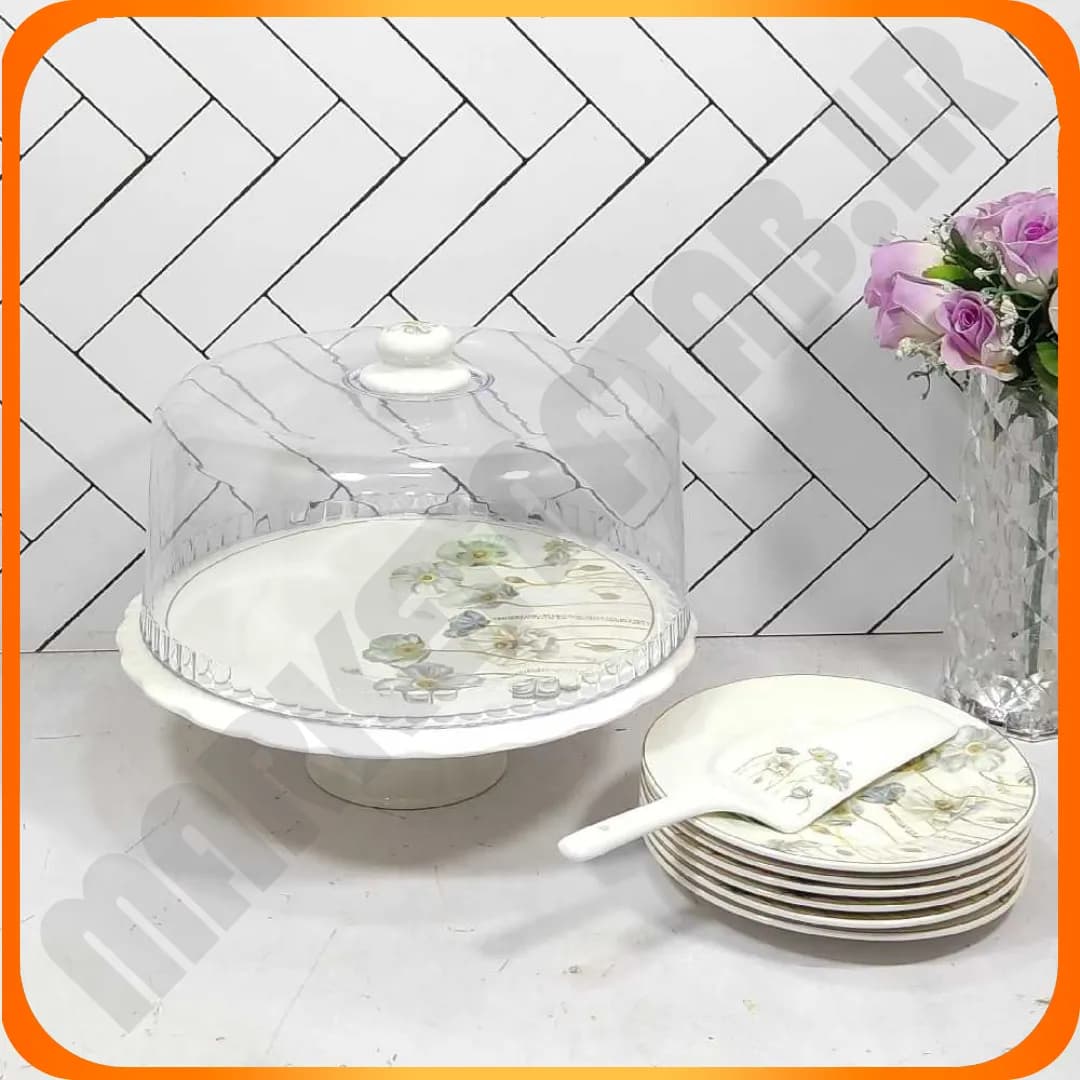 ست کیک خوری و بشقاب طرح دار SC3448 سولیکاسا