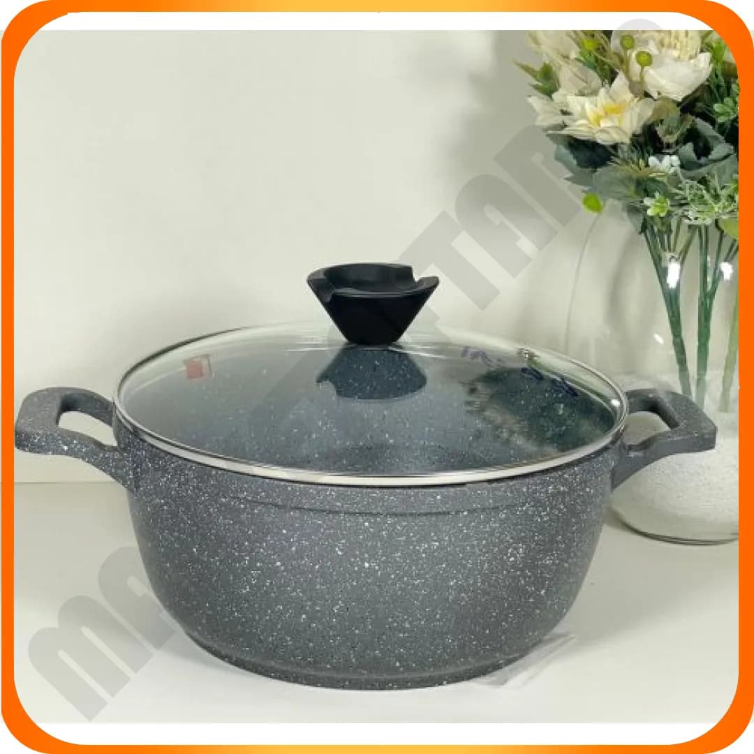 Aقابلمه 24 گرانیت (دورو خاکستری) در پیرکس کاندید