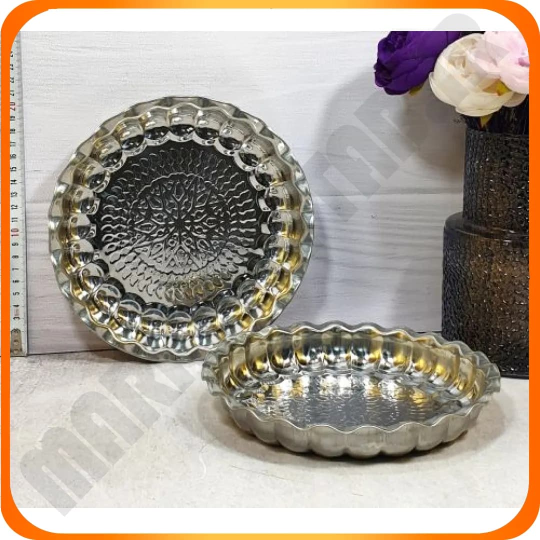 سینی استیل 25زمرد شهرزاد