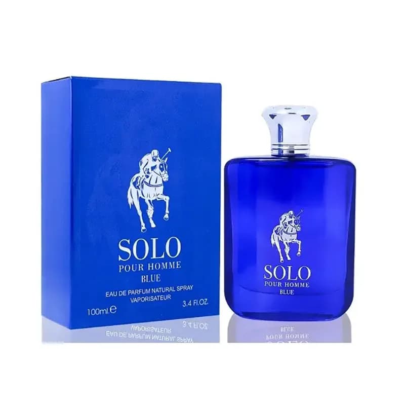 عطر مردانه فراگرنس ورد Solo Blue Pour Homme حجم 100 میل “پولو بلو” — تصویر ۳