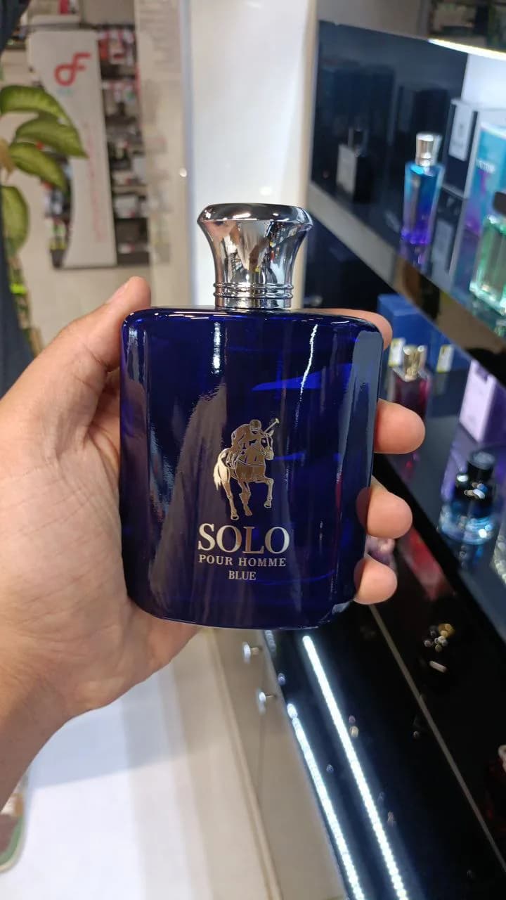 عطر مردانه فراگرنس ورد Solo Blue Pour Homme حجم 100 میل “پولو بلو” — تصویر ۵