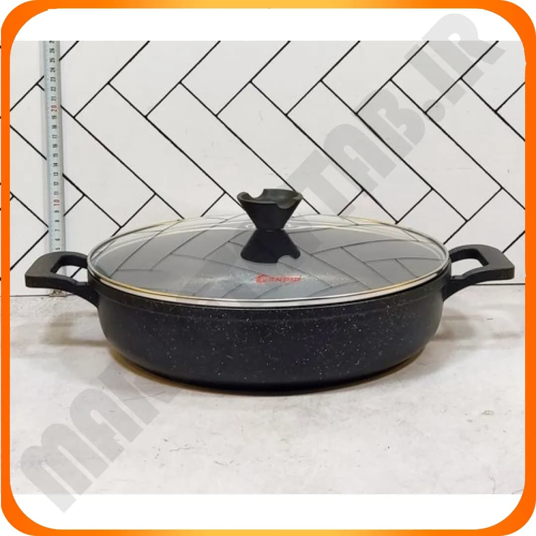 تابه 32 -AA -دورو گرانیت مشکی درب پیرکس کاندید — تصویر ۲