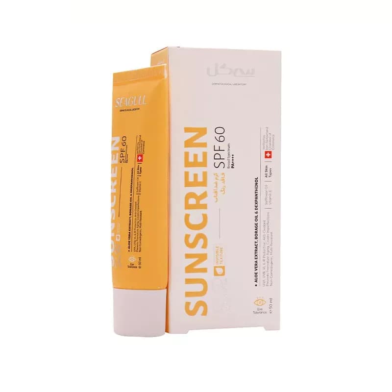 کرم ضد آفتاب بی رنگ سی گل با SPF60 مناسب پوست معمولی تا چرب حجم 50 میلی لیتر — تصویر ۳