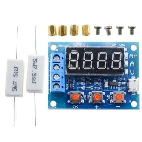 ماژول تستر ظرفیت باتری لیتیوم یون مدل HW-586 ZB2L3 — تصویر ۶