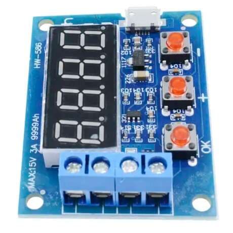 ماژول تستر ظرفیت باتری لیتیوم یون مدل HW-586 ZB2L3 — تصویر ۴