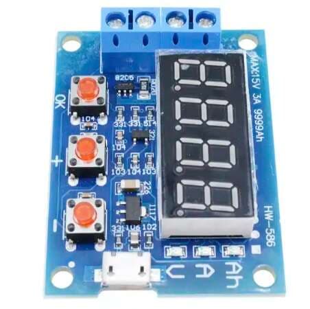 ماژول تستر ظرفیت باتری لیتیوم یون مدل HW-586 ZB2L3 — تصویر ۲
