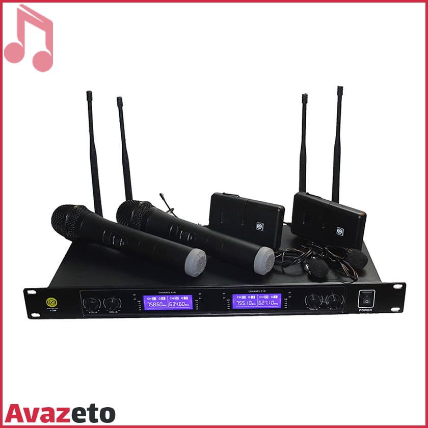 میکروفن بیسیم یقه ای زیکو Zico V-200HC — تصویر ۲