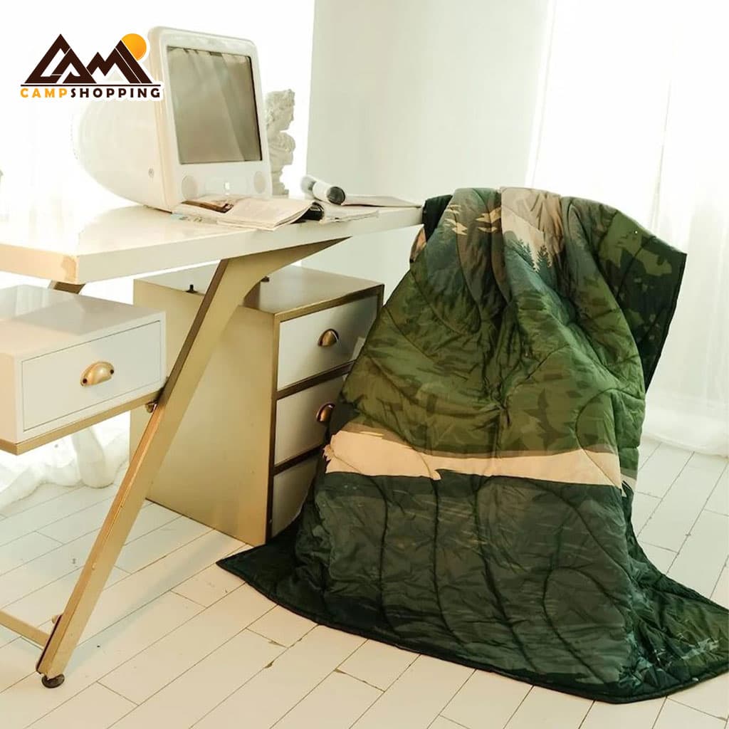 پتو سه کاره کینگ کمپ مدل PUFFY BLANKET کد KS2412 — تصویر ۷