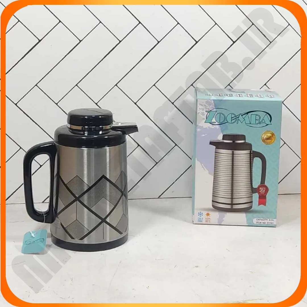 فلاکس نیم لیتری شیشه صورتی S1701E زاریس زومبا