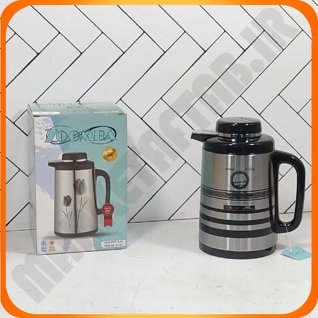 فلاکس نیم لیتری شیشه صورتی S1701D لونا زومبا