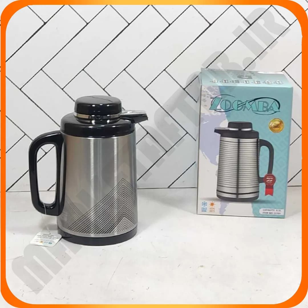 فلاکس نیم لیتری شیشه صورتی S1701C پیکا زومبا
