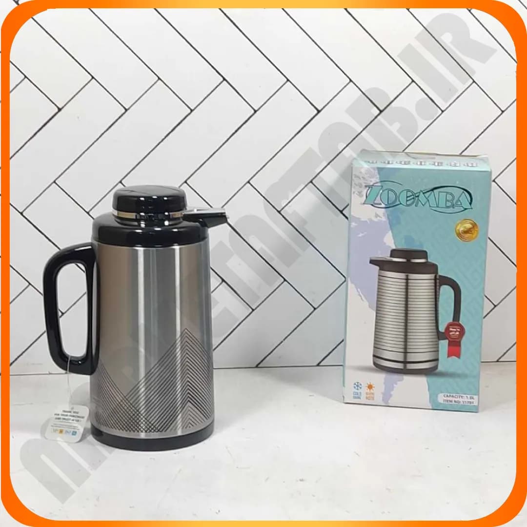 فلاکس 1 لیتری شیشه صورتی S1701C پیکا زومبا