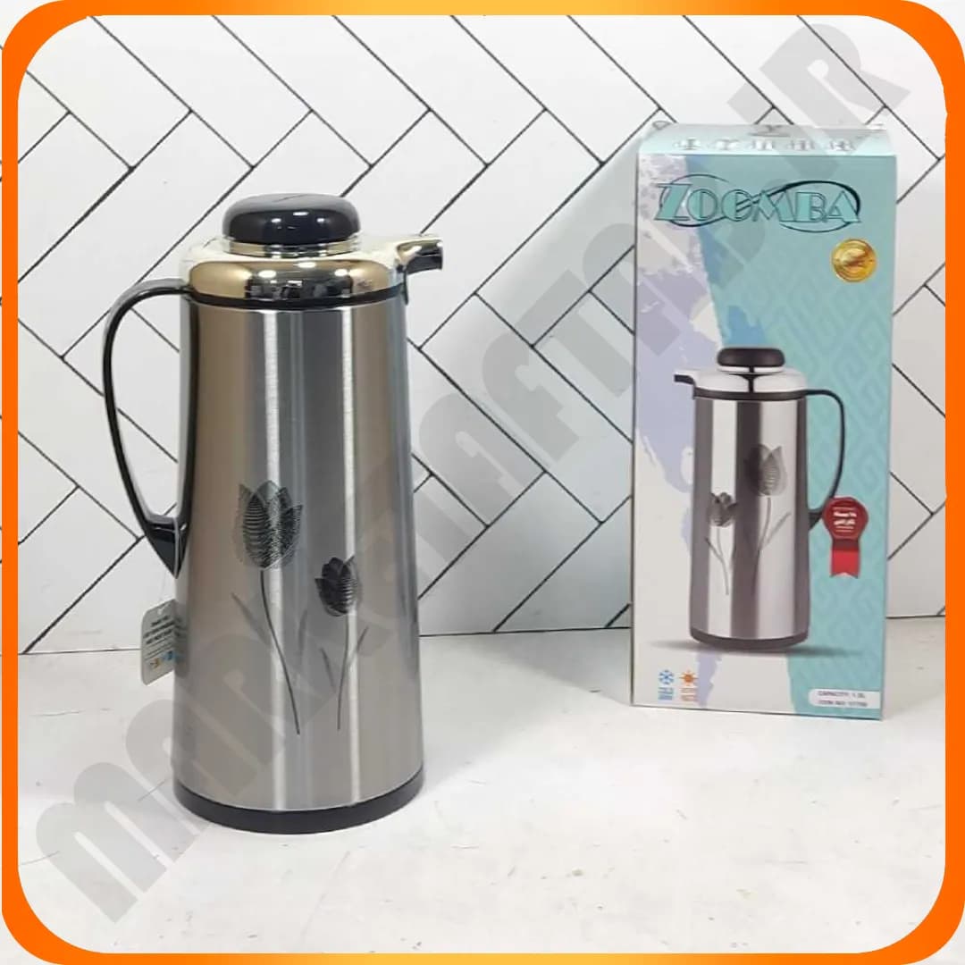 فلاکس 1/9 لیتری شیشه صورتی S1700Aتولیپ مشکی زومبا