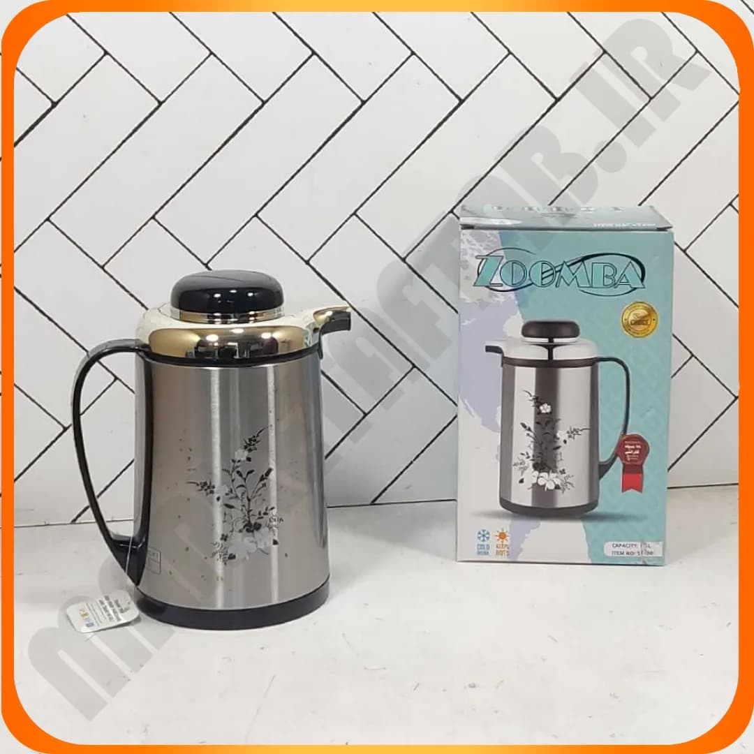 فلاکس نیم لیتری شیشه صورتی S1700C شکوفه زومبا