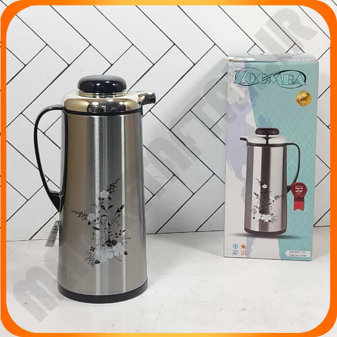 فلاکس 1/9 لیتری شیشه صورتی S1700C شکوفه زومبا