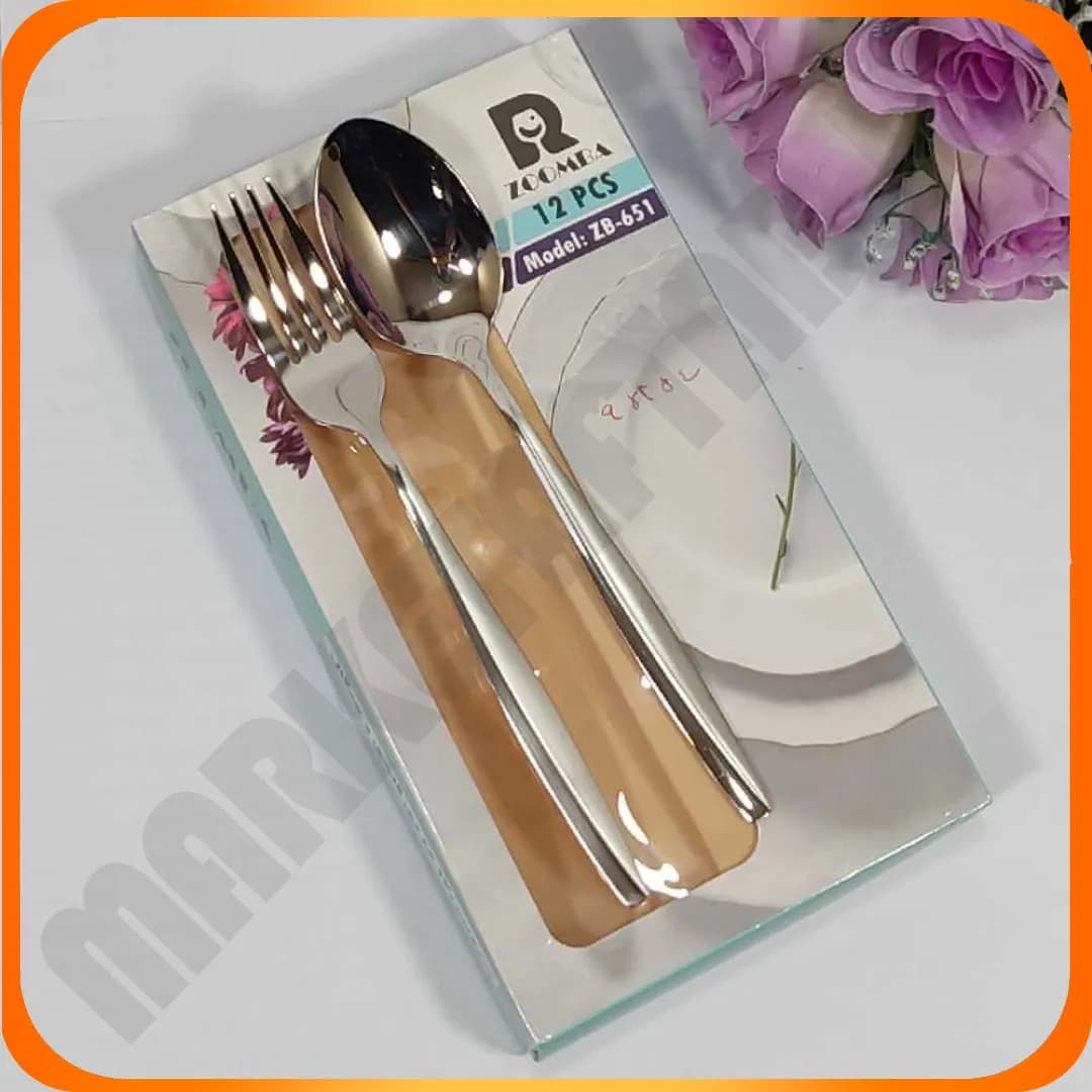 سرویس قاشق و چنگال ZB-651-A طرح ماینز زومبا