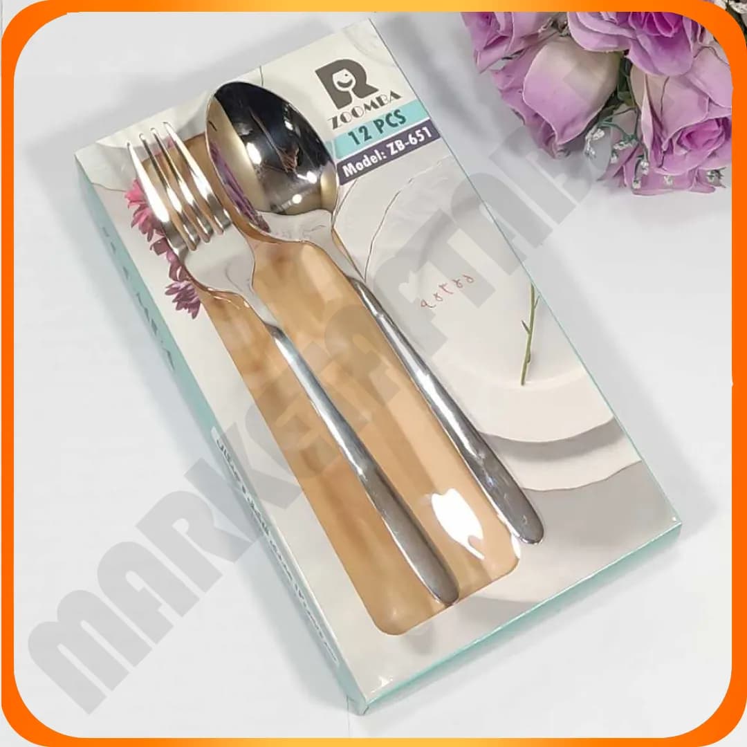 سرویس قاشق و چنگال ZB-651-C طرح دنا زومبا