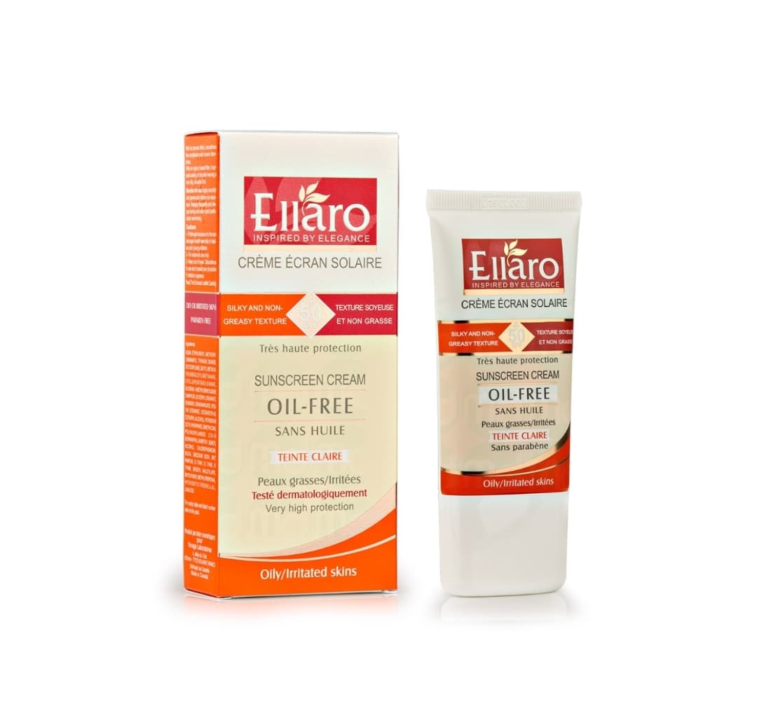 ضد آفتاب رنگی پوست چرب الارو بژ روشن SPF +50