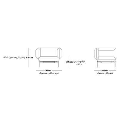 مبل مدولار هلگر مدل SF-110-01 Puzzle — تصویر ۵