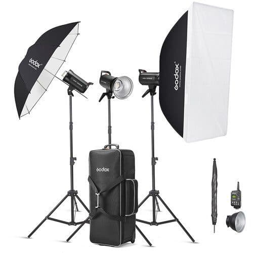 کیت فلاش استودیویی سه شاخه گودکس Godox SK300II-V Studio Flash