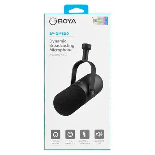 میکروفون استودیویی بویا مدل BOYA BY-DM500 Dynamic Microphone — تصویر ۷