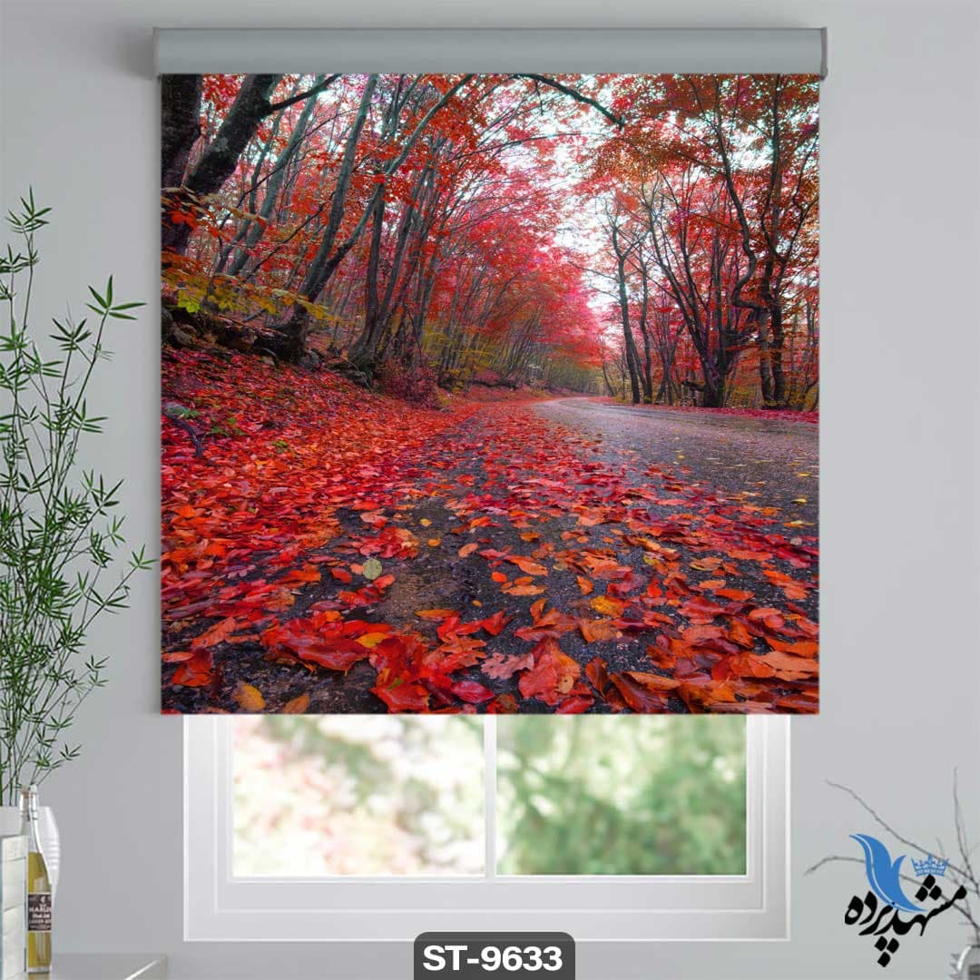 پرده شیدرول تصویری پاییز کد st-9633